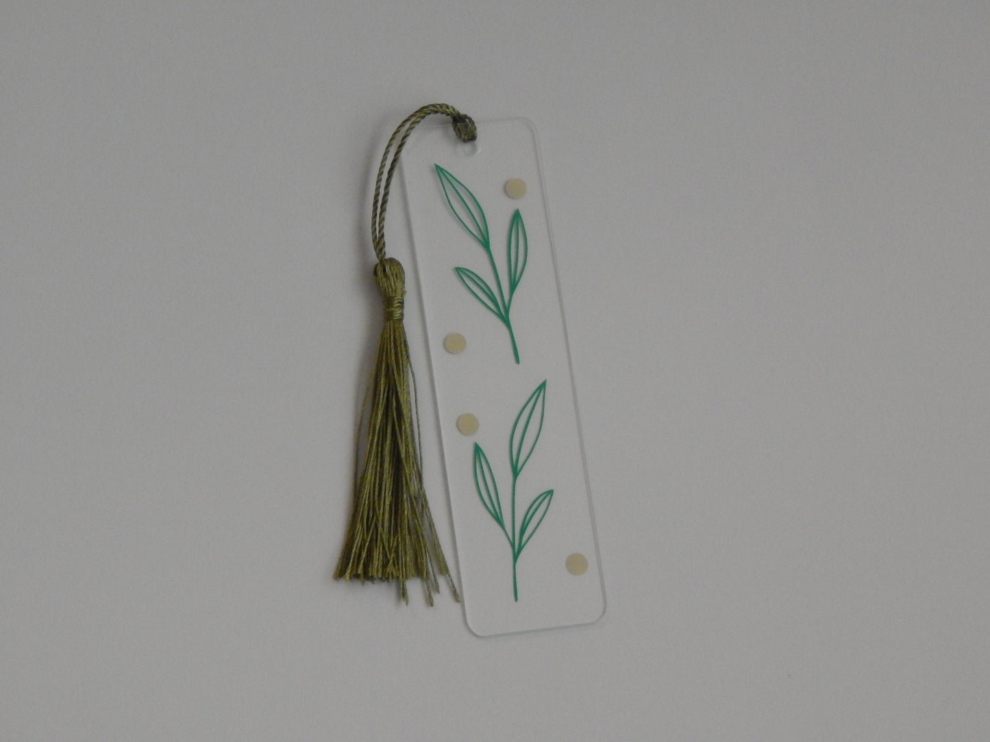 Green leaves bookmark